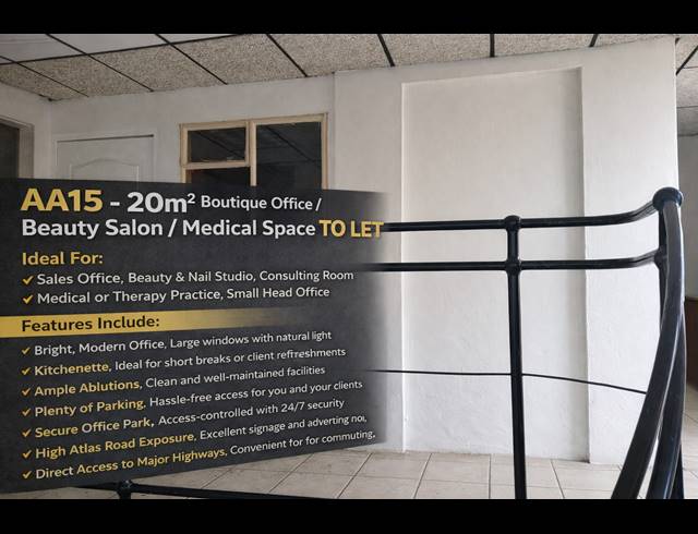 Office property to rent in ANDERBOLT